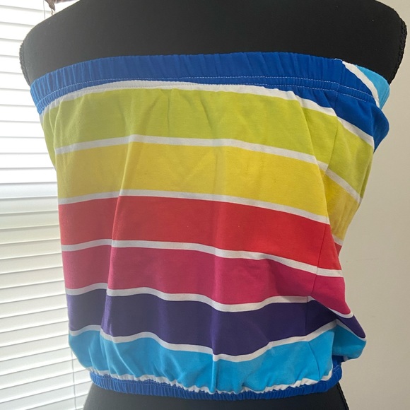 New York & Company - Striped French Terry Strapless Top (NWT) - Picture 2 of 4